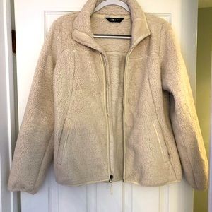 Cream North Face Fleece Jacket